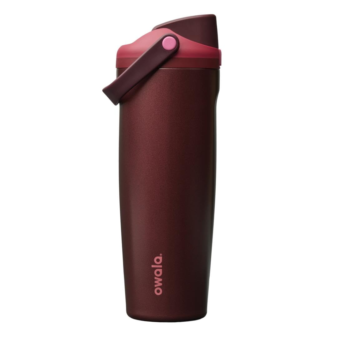 Owala FreeSip Sway Insulated Stainless Steel Water Bottle with Two-Way Spout, Built-In Straw and Bucket Handle, Made for Travel, School, and Sports, 30oz, BPA Free, Leak Proof, Putting Green