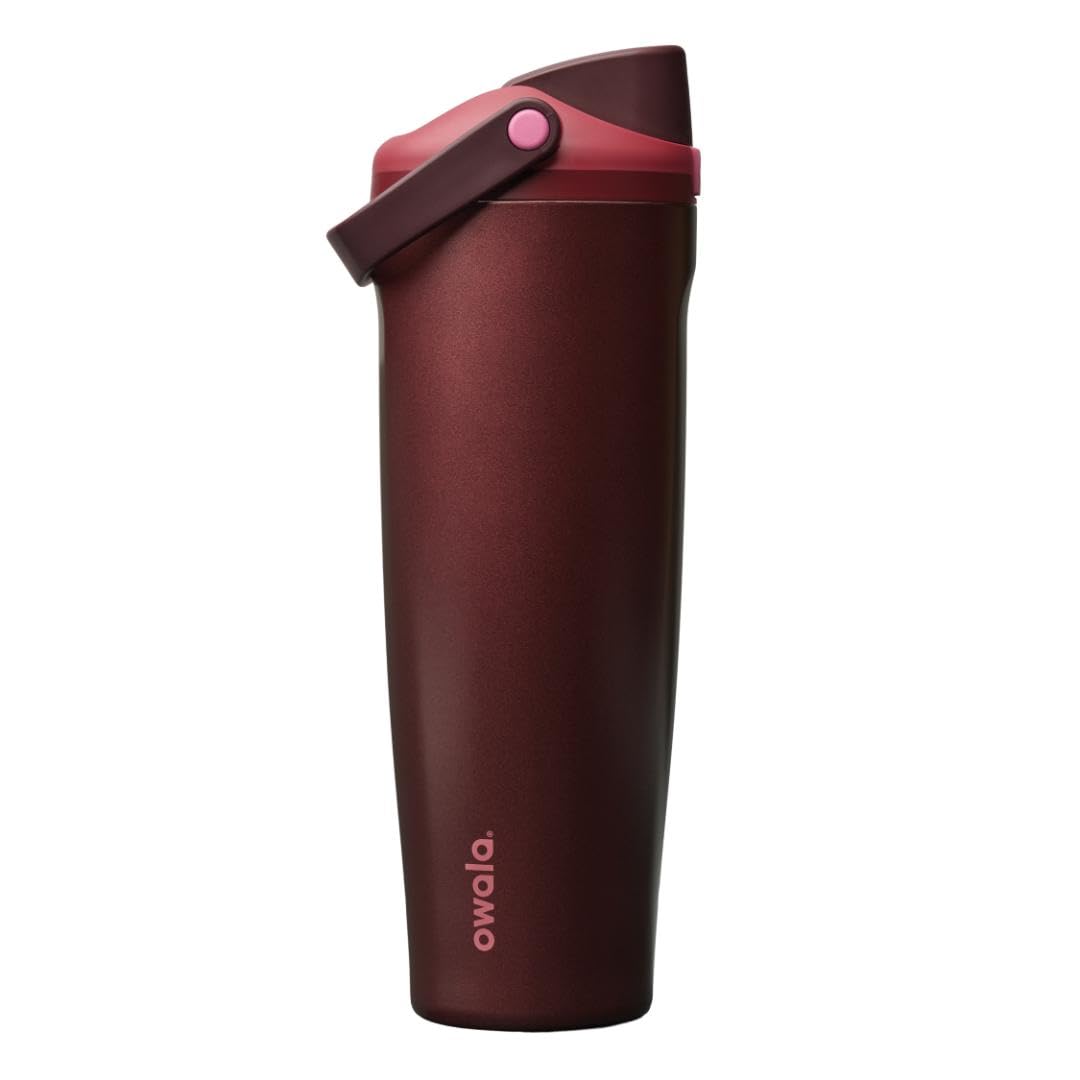 Owala FreeSip Sway Insulated Stainless Steel Water Bottle with Two-Way Spout, Built-In Straw and Bucket Handle, Made for Travel, School, and Sports, 30oz, BPA Free, Leak Proof, Putting Green