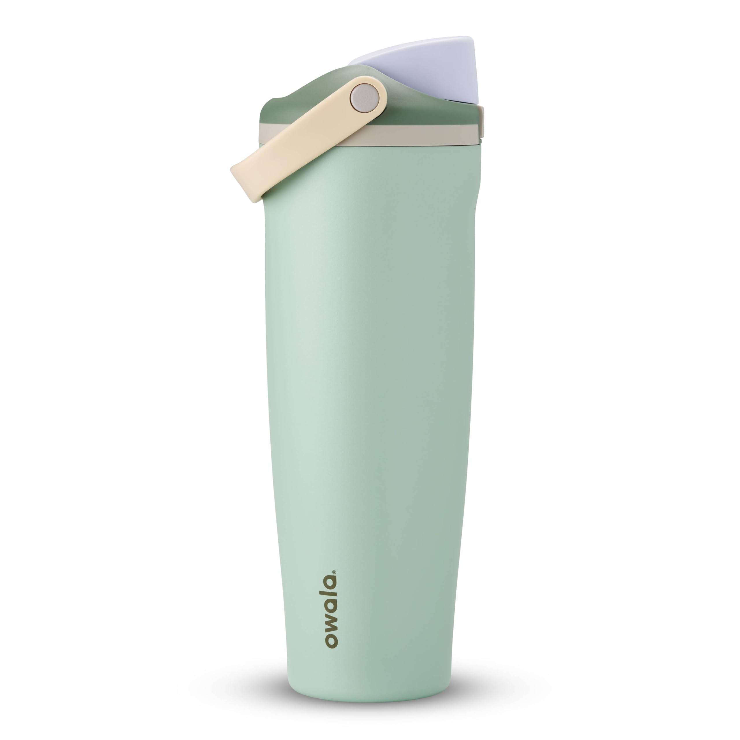 Owala FreeSip Sway Insulated Stainless Steel Water Bottle with Two-Way Spout, Built-In Straw and Bucket Handle, Made for Travel, School, and Sports, 30oz, BPA Free, Leak Proof, Putting Green