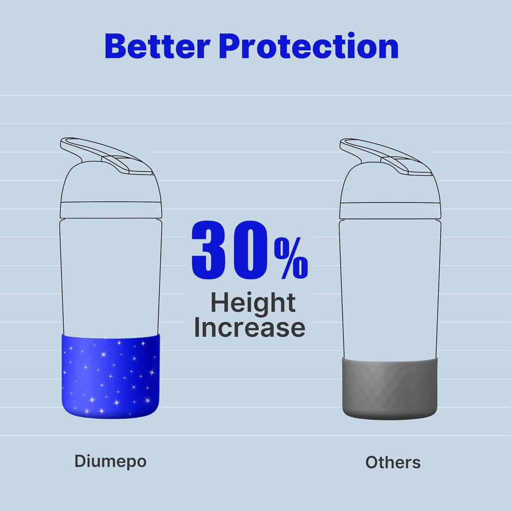 Silicone Boot for Owala FreeSip 16 oz & Flip 14 oz Insulated Stainless-Steel Water Bottle, Anti-Slip Protective Sleeve for Kids 12 oz Tumbler