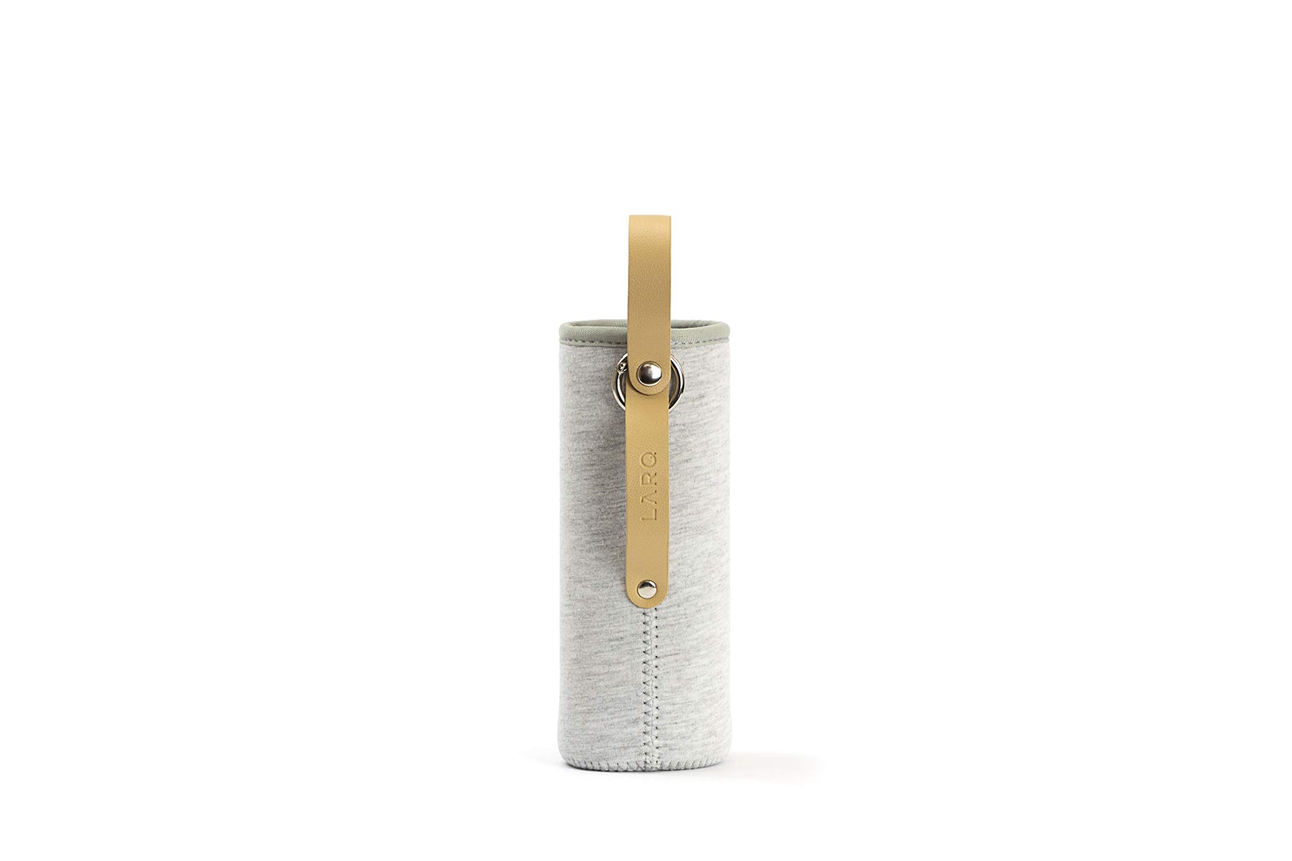LARQ Bottle Limited Edition Travel Sleeve with Easy-Carry Leather Strap - 17 oz/24 oz, Heather Grey
