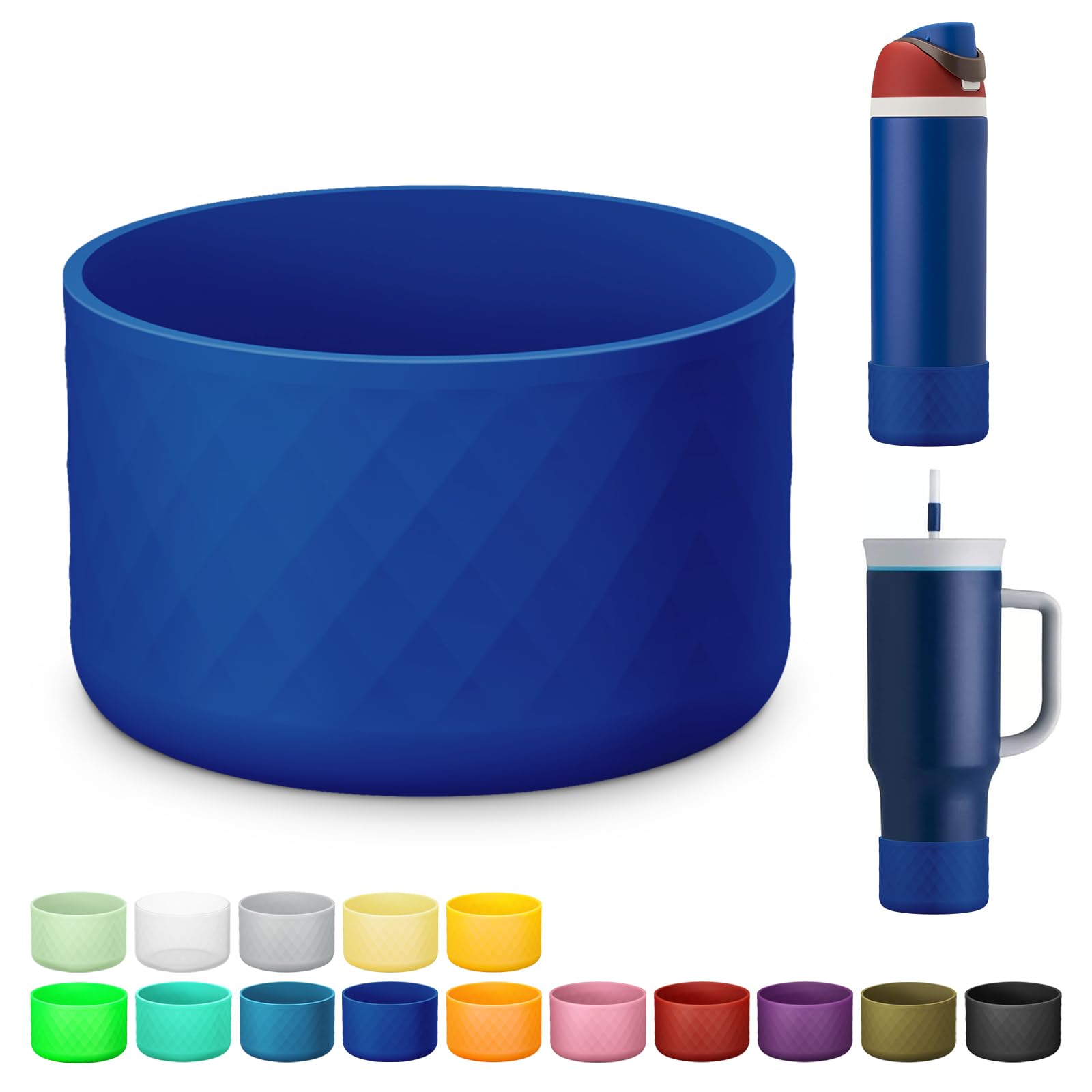 Silicone Boot for Owala Water Bottle 24 oz 32 oz 40 oz, Anti-Slip Protective Sleeve for FreeSip/Twist/Flip Stainless Steel Water Bottles Accessories