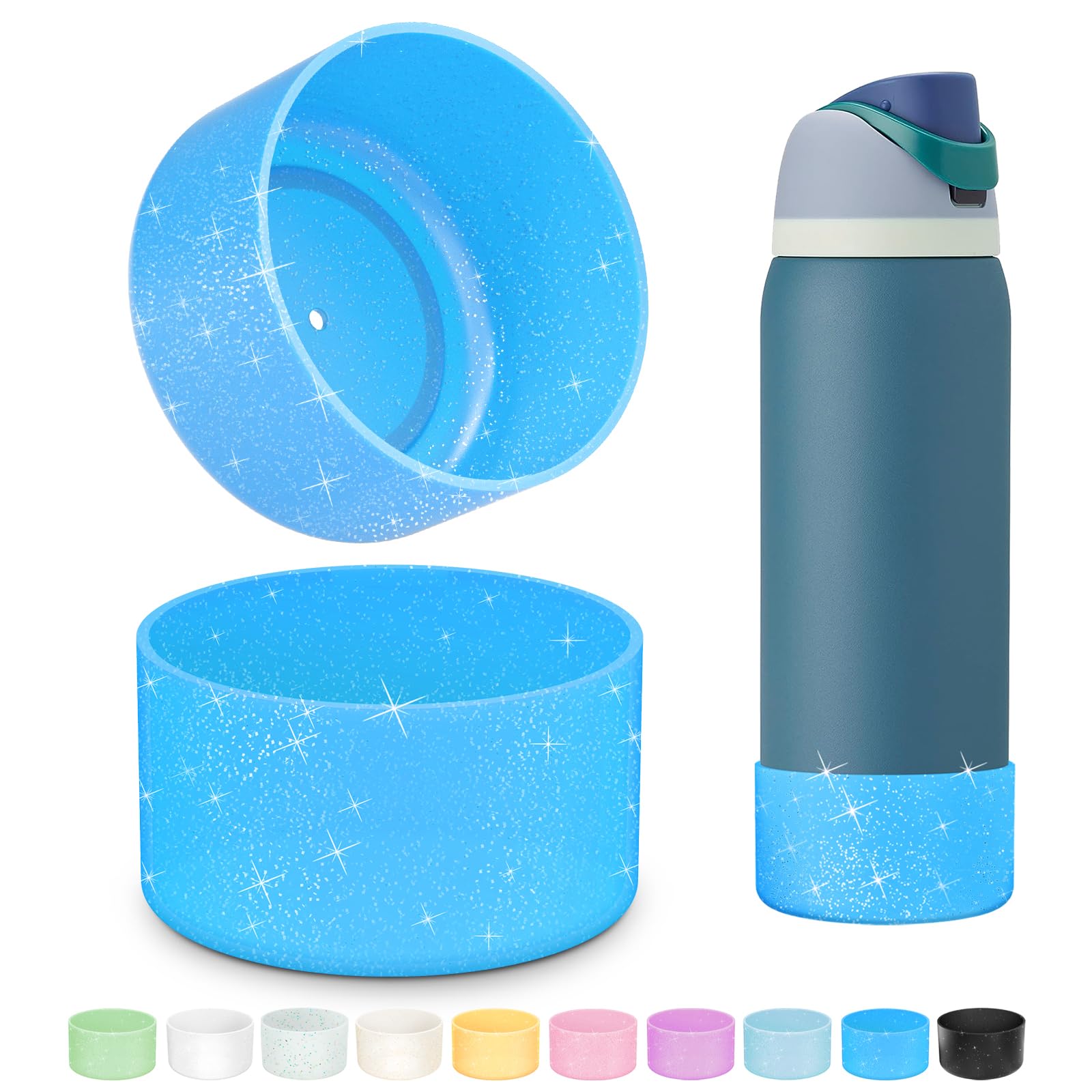 Silicone Boot for Owala Water Bottle 24 oz 32 oz 40 oz, Anti-Slip Protective Sleeve for FreeSip/Twist/Flip Stainless Steel Water Bottles Accessories