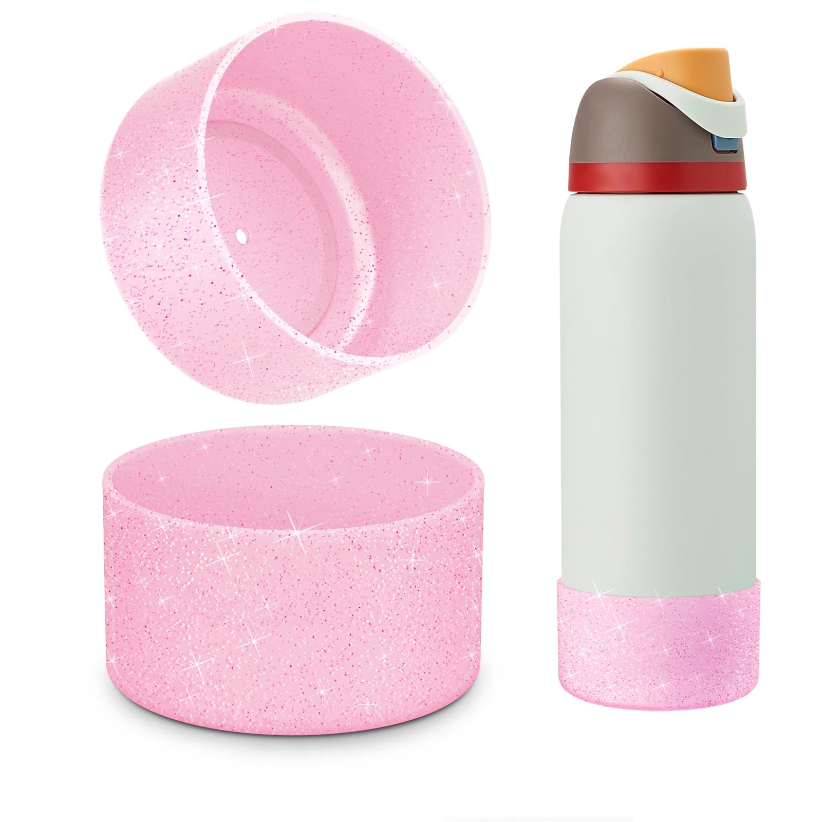 Silicone Boot for Owala Water Bottle 24 oz 32 oz 40 oz, Anti-Slip Protective Sleeve for FreeSip/Twist/Flip Stainless Steel Water Bottles Accessories